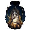 2023 Nuovo Amore Caccia al Cinghiale Stampa 3D Felpa con Cappuccio Oversize da Uomo Animali Unisex Street Casual Abbigliamento Sportivo