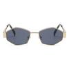 Star sunglasses women's summer cat eye retro Internet celebrity glasses men's polygonal anti-ultraviolet advanced sense sunglasses