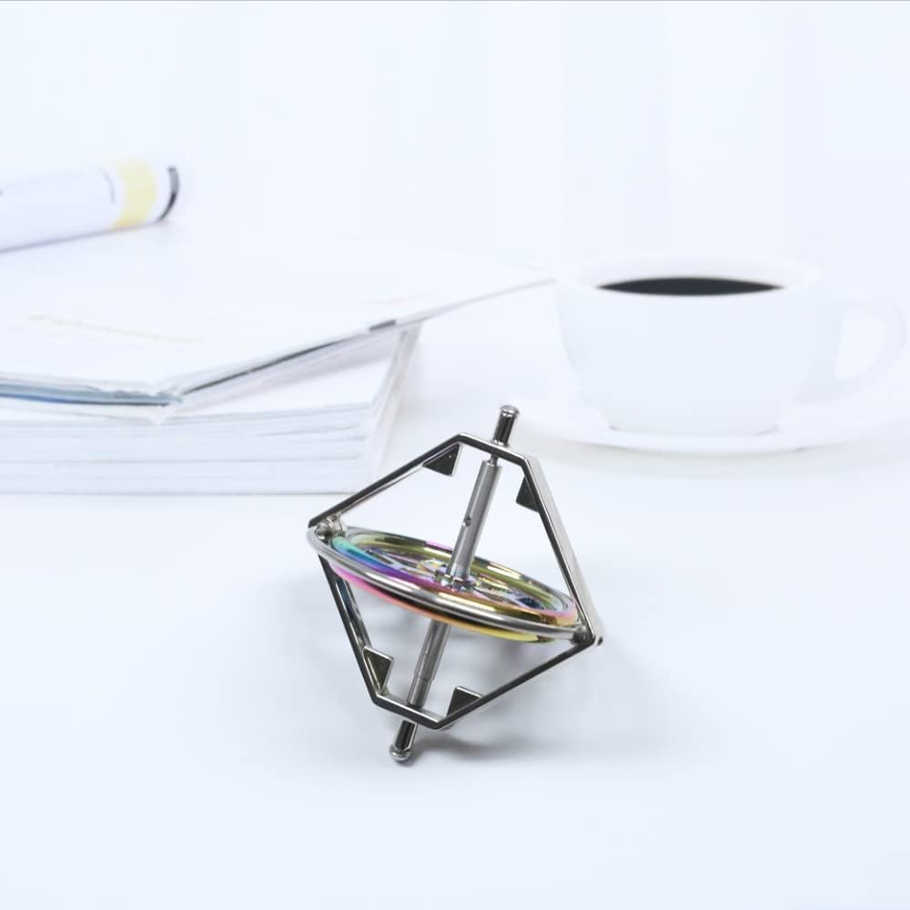 Giroscópio de precisão Metal Anti-Gravidade Girando Top Equilíbrio Brinquedo Educacional Presente AG002