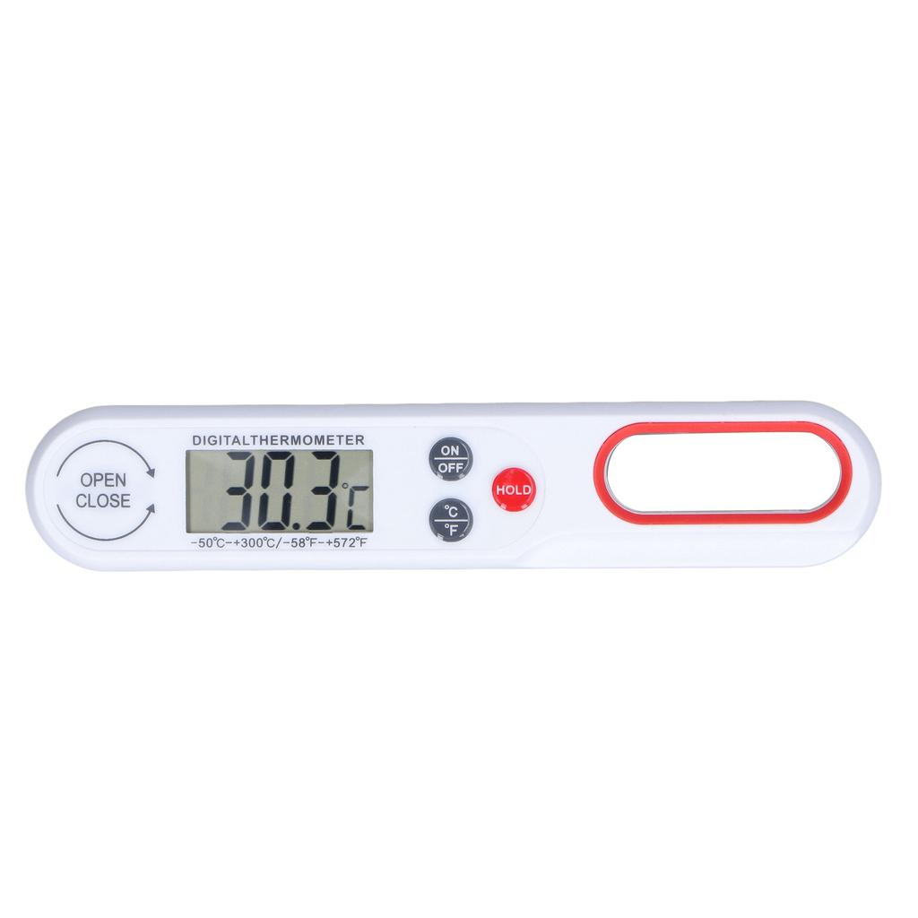 Digitales Lebensmittelthermometer Schnell ablesbar Genau Klappbar Lebensmittel BBQ Grill Kochtemperaturmesser mit Batterie