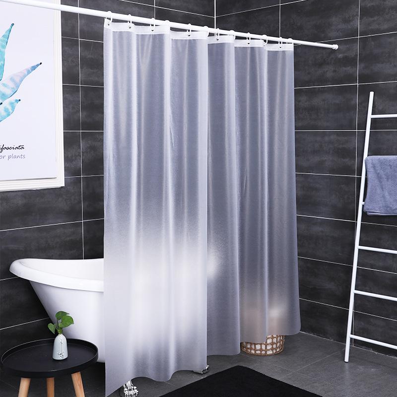 PEVA Waterproof Anti-Mold Transparent Bathroom Shower Curtain with Magnets