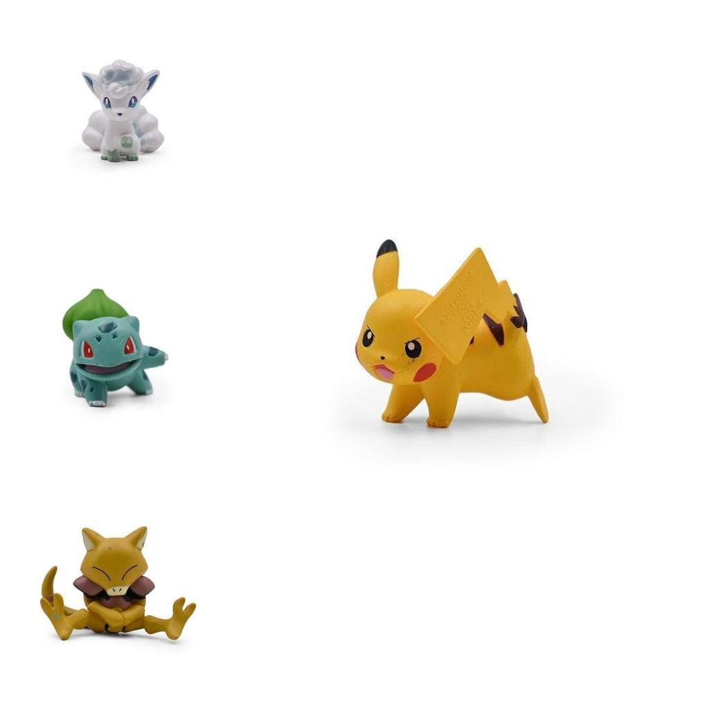 Exquisite 4cm Pokemon Charakter Anime Action Spielfigur Modell mit Glumanda Knogga Bisasam