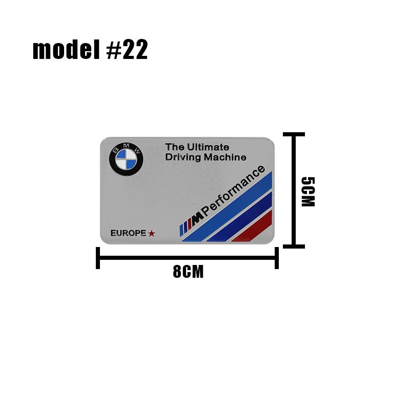 Zinc Alloy Styling Car Body Trunk Emblem Sticker Accessories For BMW E46 E90 E60 F30 F10 E39 E36 E87 F20 E90 E70 M3 M5 M6 G20 Z3 AQ3