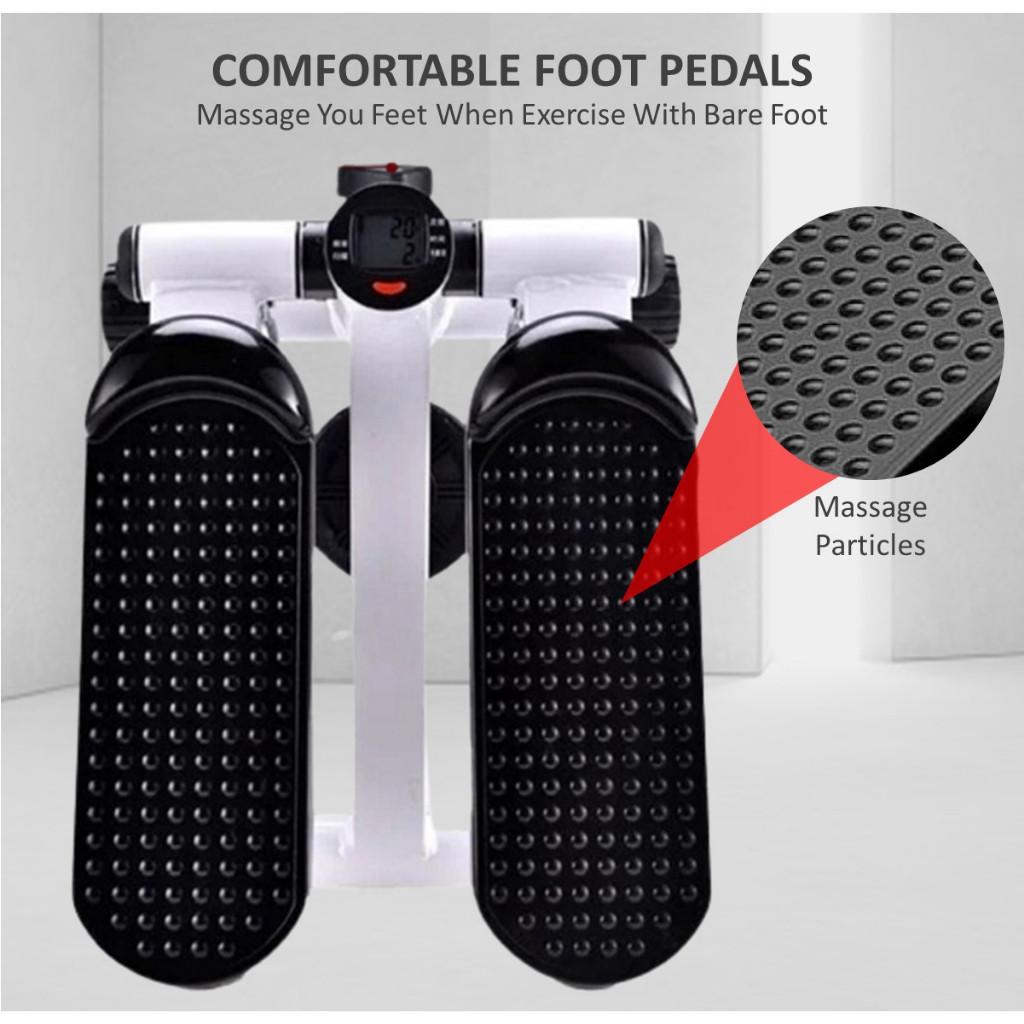 Tragbares Fitness-Trainingsgerät Haushalts-LCD-Digitalanzeige Fitnessstudio-Maschine Höhenverstellbar Mini-Fitness-Stepper