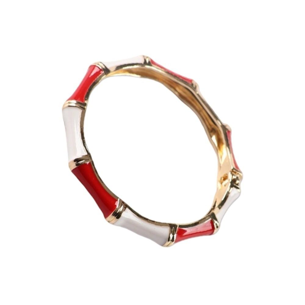 Colorful Enamel Bangle Vintage Hand Bracelet Bohemian Bamboo Bangle  Ladies
