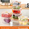 Food Grade Vacuum Seal Storage Box with Draining Basket for Fruits & Vegetables