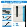Guillotine Paper Cutter with Safety Guard and Blade Lock Accurate Cutting Paper Slicer 12 Sheets Capacity Paper Cutter For DIY