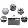 Insulated Picnic Basket 30L Foldable Insulated Grocery Picnic Set and Travel Shopping Bag,Strong Aluminum Frame Waterproof Bag