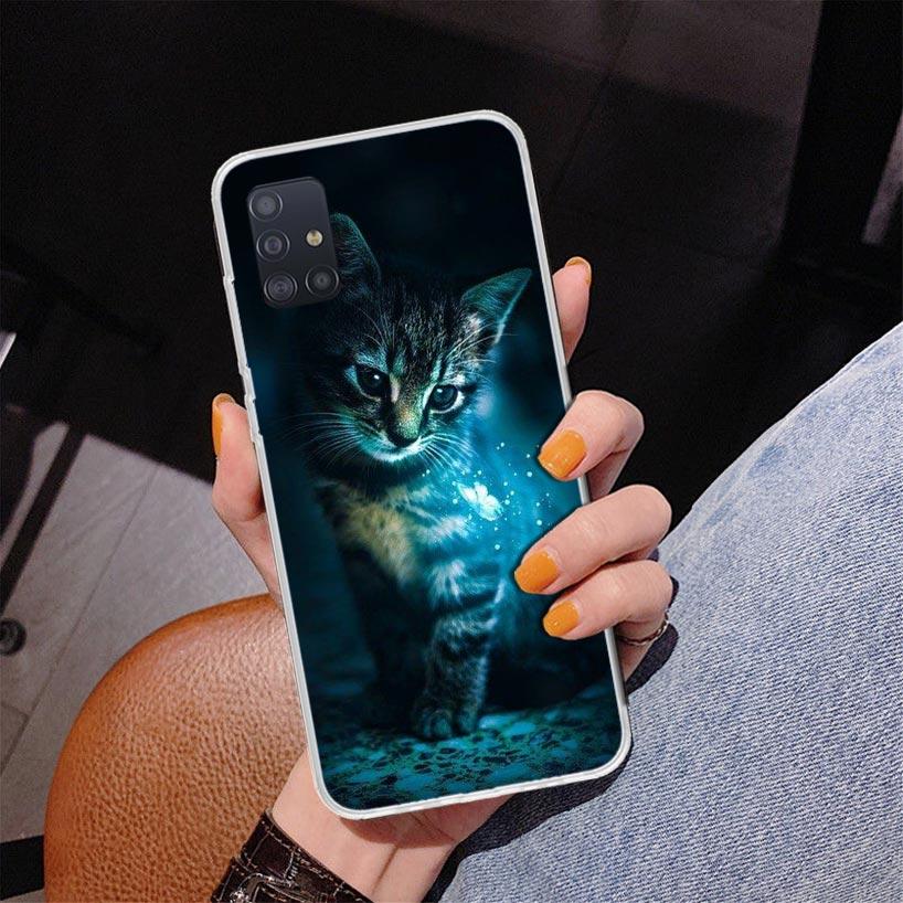 Cool Animal Big Cat Tiger Phone Case For Samsung Galaxy A52 A32 A22 A12 A51 A31 A50S A30S A20S A10S Note 20 Ultra 10 Plus S10 A7
