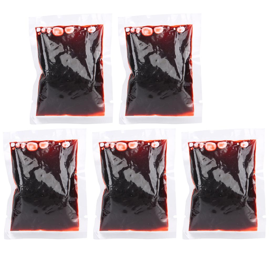 5pcs 20ml Halloween Blood Bag Costume Party Fake Blood Cosplay Props Party Decoration