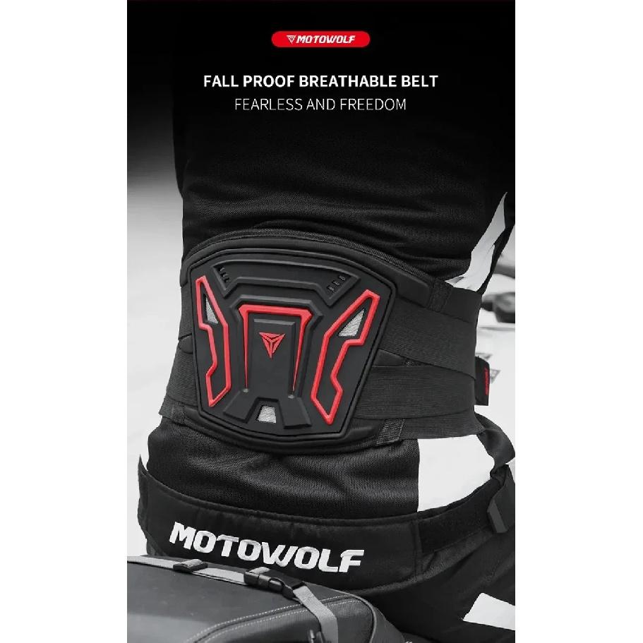 Motorcycle Waist Protector Brace Anti-Fall Motorcycle Protective Gear Comfortable Breathable Off-Road Waist Kidney Support Belt