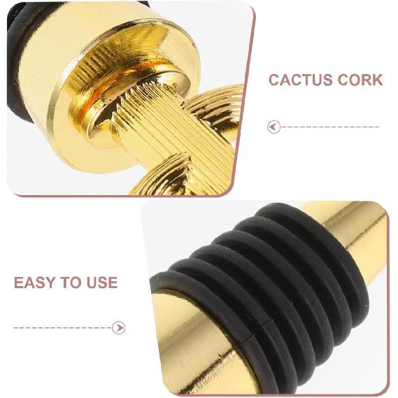 Wine Plug 2pcs Cactus Wine Stopper Bottle Stopper Wedding Beverage Stopper Birthday Bottle Stopper Wine Stopper Souvenirs Wine Bottle Stopper