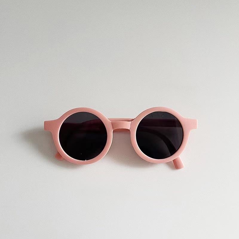 Kinder-Sonnenbrille Faltbar Mädchen Baby Rund Silikonbrille UV-Schutz Jungen-Sonnenbrille