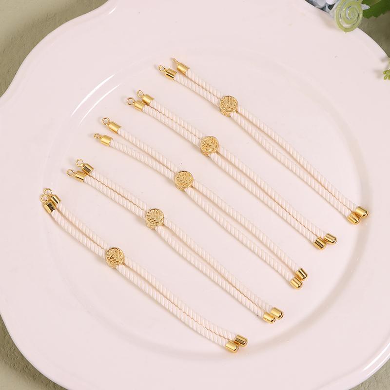 5 Buc. Cordoane Răsucite din Nailon, Frânghii pentru Brățări, Cordon Împletit Ajustabil pentru Confecționarea Bijuteriilor DIY