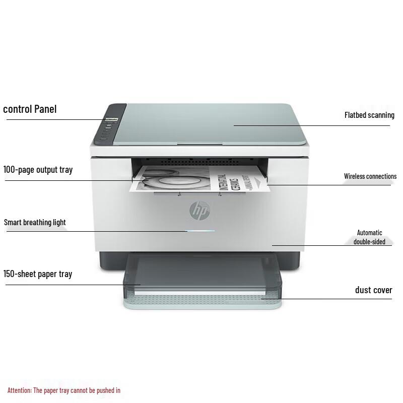 HP Automatic Duplex Black & White Laser Printer Series CN plug (adapter included)