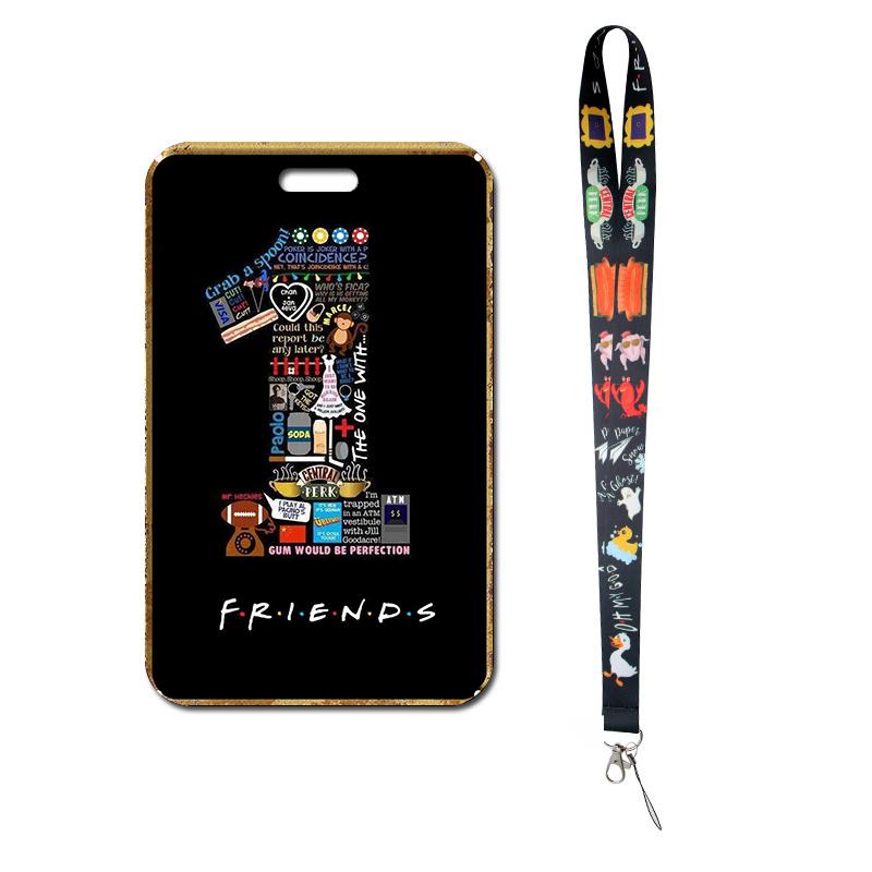 

Credential Holder Friends Tv Show Lanyard keychain neck strap nurse Lanyards For Pass Card credit card holder keychain lanyard коричневый