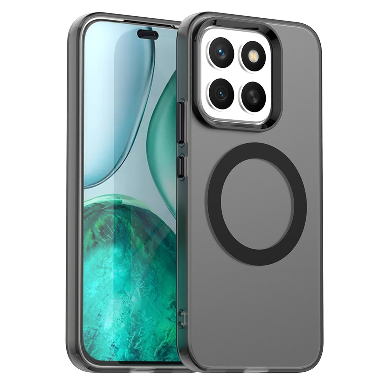 

Чохол для Honor X8c 4G Сумісний з MagSafe Протиударна Гібридна Задня Кришка для Телефону Black