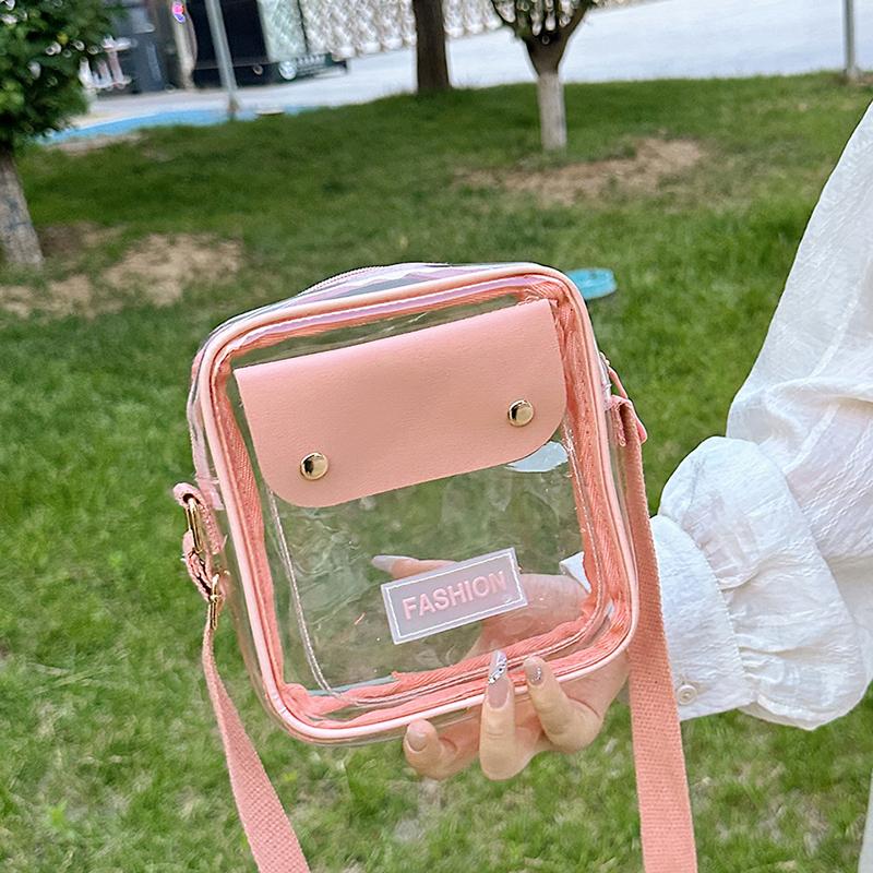 

Прозора сумка Прозора сумка через плече для стадіону Прозорий гаманець Сумка через плече Маленька сумка для концертів Спортивні заходи для жінок рожевий