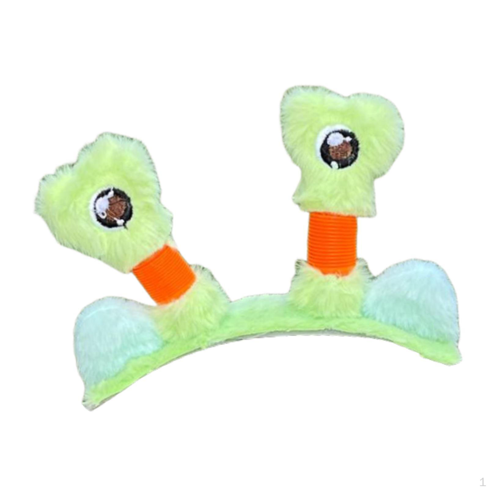 

Big Eyes Ears Ski Helmet Decoration Easy Installation Creative Funny Versatile Light up Green