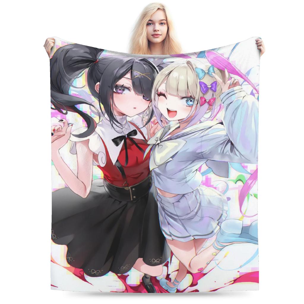 Needy Streamer Overload Blankets Soft Warm Street Trend Plush Throw Blanket For Kids Home Decor Flannel Bedspread Bed Cover