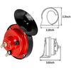 300db Double Horn Pack (12v, Waterproof) - Trucks, Trains, Ships; Motorcycles, Alternate Car Parts (Red)