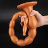 Liquid Silicone Bead Anal Plug  Extra Long And Soft  Suitable For Men And Women In The Back  Masturbation Dilator SM Couple Flirting Toy