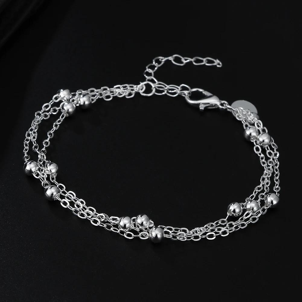 925 Silver Chain Stars Bracelets for Women Charms Fashion Designer Party Wedding Jewelry Holiday Gifts