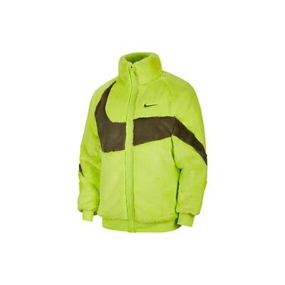 Vêtements de sport Logo Swoosh Fausse Fourrure Vison Velours Coupe Régulière Veste Homme Vêtements d'Extérieur Vert DH6685-322