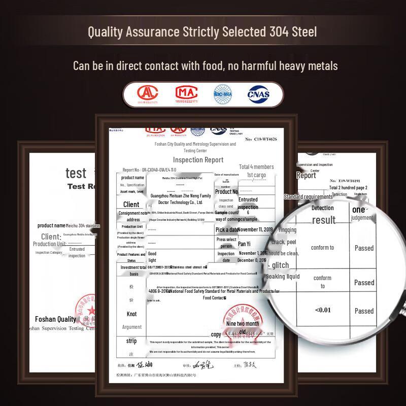 Meichu 304 Stainless Steel Universal 2-Layer Steamer & Soup Pot