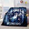 Mittwoch Gothic Decke Flanelldecke für Bett, Sofa, Camping, Wandern, Picknick Zubehör, Geschenk für Familie Fan Geschenke