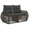 Garden Sofa Set 12 Pcs Grey and Dark Grey Poly Rattan