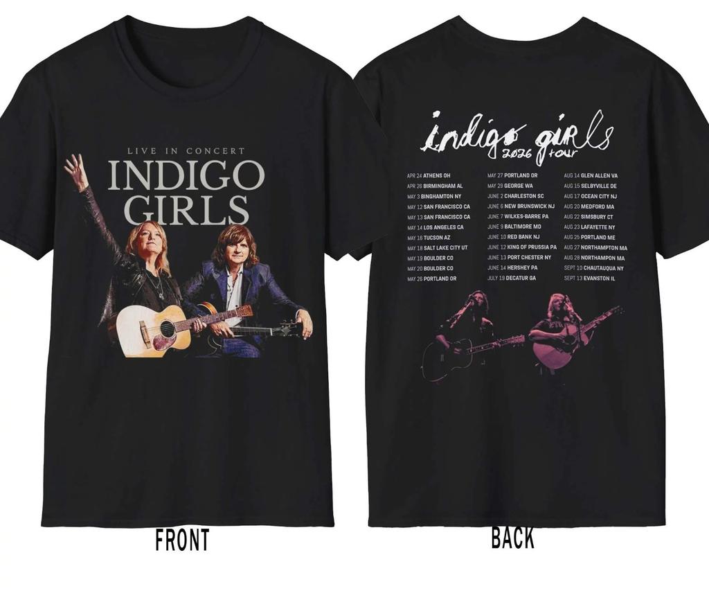 Indigo Girls 2026 Tour Concert World Tour, Vintage Tee Reprint T-Shirt
