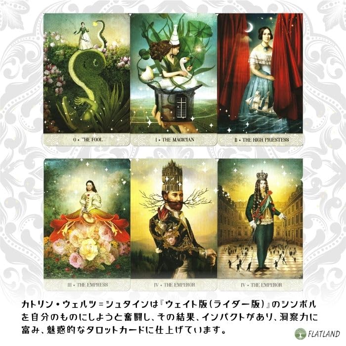Tarot of Mystical Moments Tarot Reading Instructions (Japanese Instruction Manual Included) Authentic Tarot Cards (78 Cards)