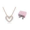 Swarovski Swan Heart Necklace Women Necklace Rose-Gold 5628657