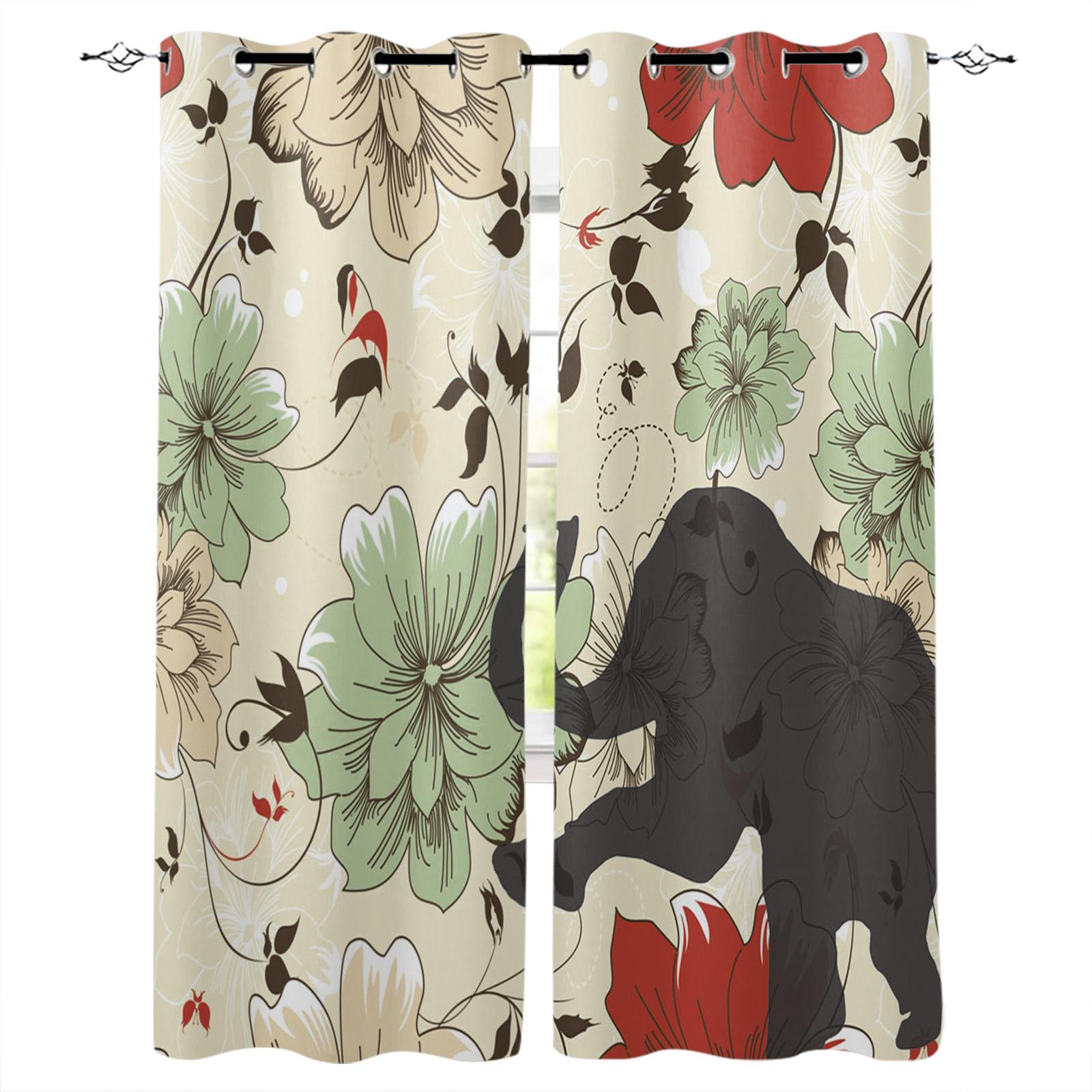 Газетный слон Шторы для гостиной Декоративные элементы Гостиная 135W x 60H(cm) — фото 9