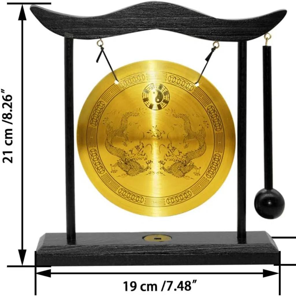 Feng Shui Gong Brass Desktop Zen Art Home Decor Housewarming Congratulatory Blessing Gift