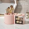 360° Spinning Desktop Shelf Dual-purpose Pen Container Cosmetic Caddy Student Dorm Essential Storage Case Lightweight Durable