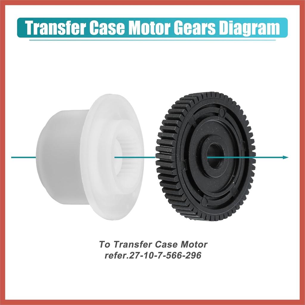 ACROPIX Transfer Case Motor Actuator Gears for BMW 323i 328i 335d 335i X3 X5 X6 2001-2013 Servomotor Repair Kit Replace 27-10-2-413-711 Car Parts