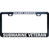 US Army Disabled Veteran License Plate Frames - Metal Car Tag Sign For Women/Men, Standard 6X12 2-Hole And Screws Fits US & Canada