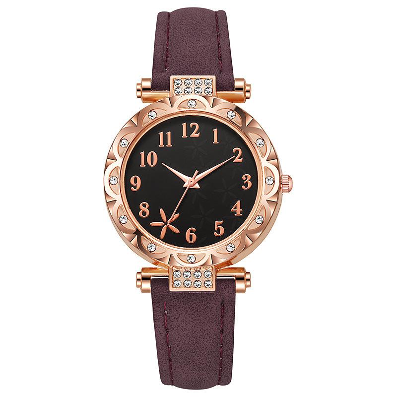 Women's Fashion Watch Sweet Leisure Academy Style Leather Quartz Watch