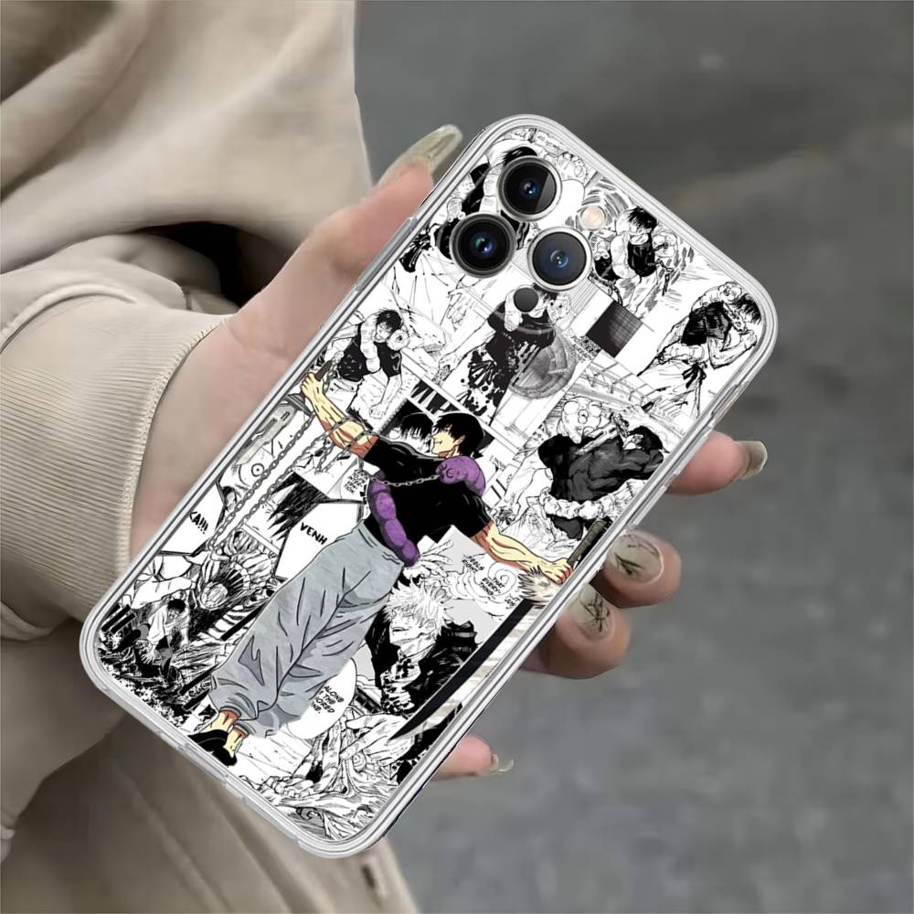J-Jujutsu Toji Kaisen F-Fushiguro Per iPhone 17 16 16e 15 14 13 12 11 Pro Max Mini Plus Custodia per Telefono