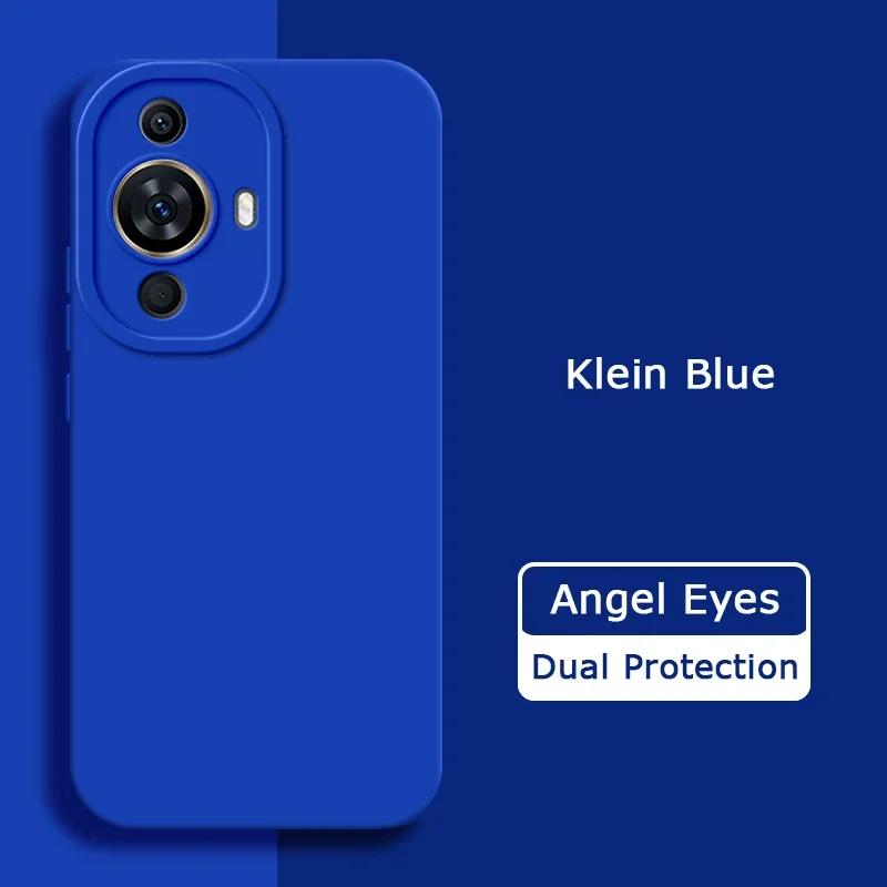 Angel Eyes Square Liquid Silicone Phone Case for Huawei Nova 11 Pro Ultra SE 360 Soft Shockproof Back Cover Nova11 11Pro 11Ultra