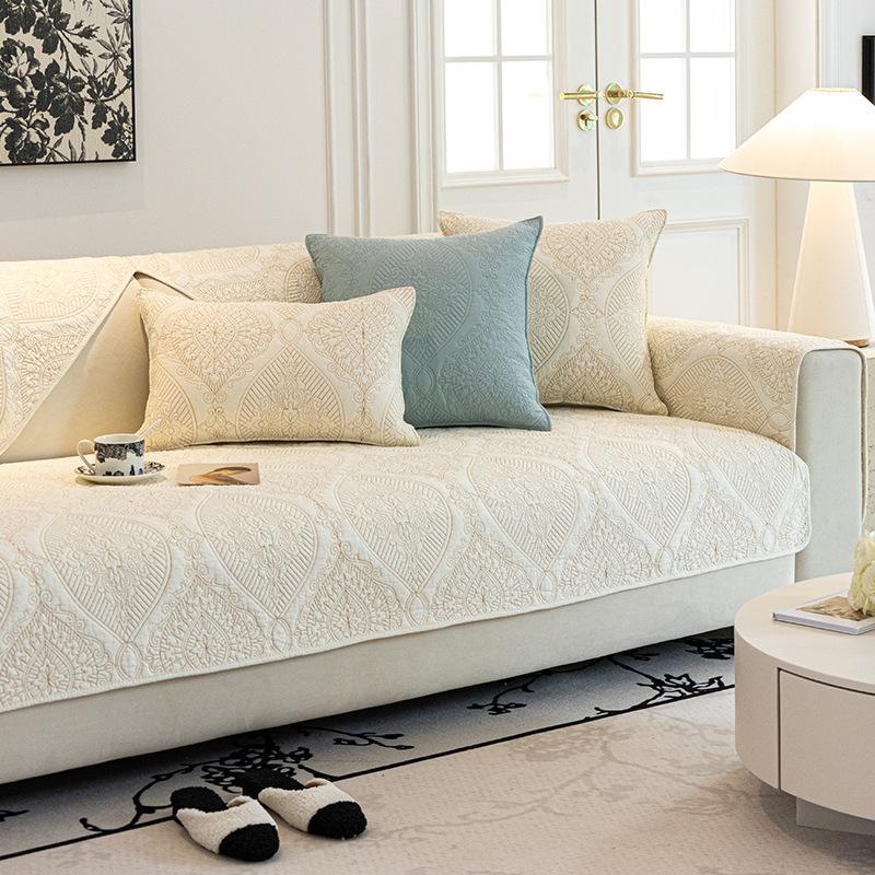 Sofa Cushion Cotton Four Seasons Universal Sofa Cover Cloth Anti-Scratching Non-Slip Sofa Cushion