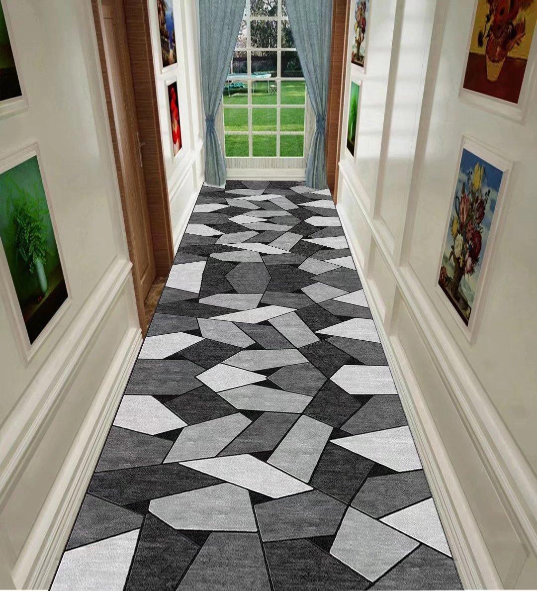 

Современные ковры для длинных коридоров для украшения прихожей, домашние коврики, роскошный декор для вестибюля, прихожей, коврик, можно стирать 60x200cm 23.6x78in
