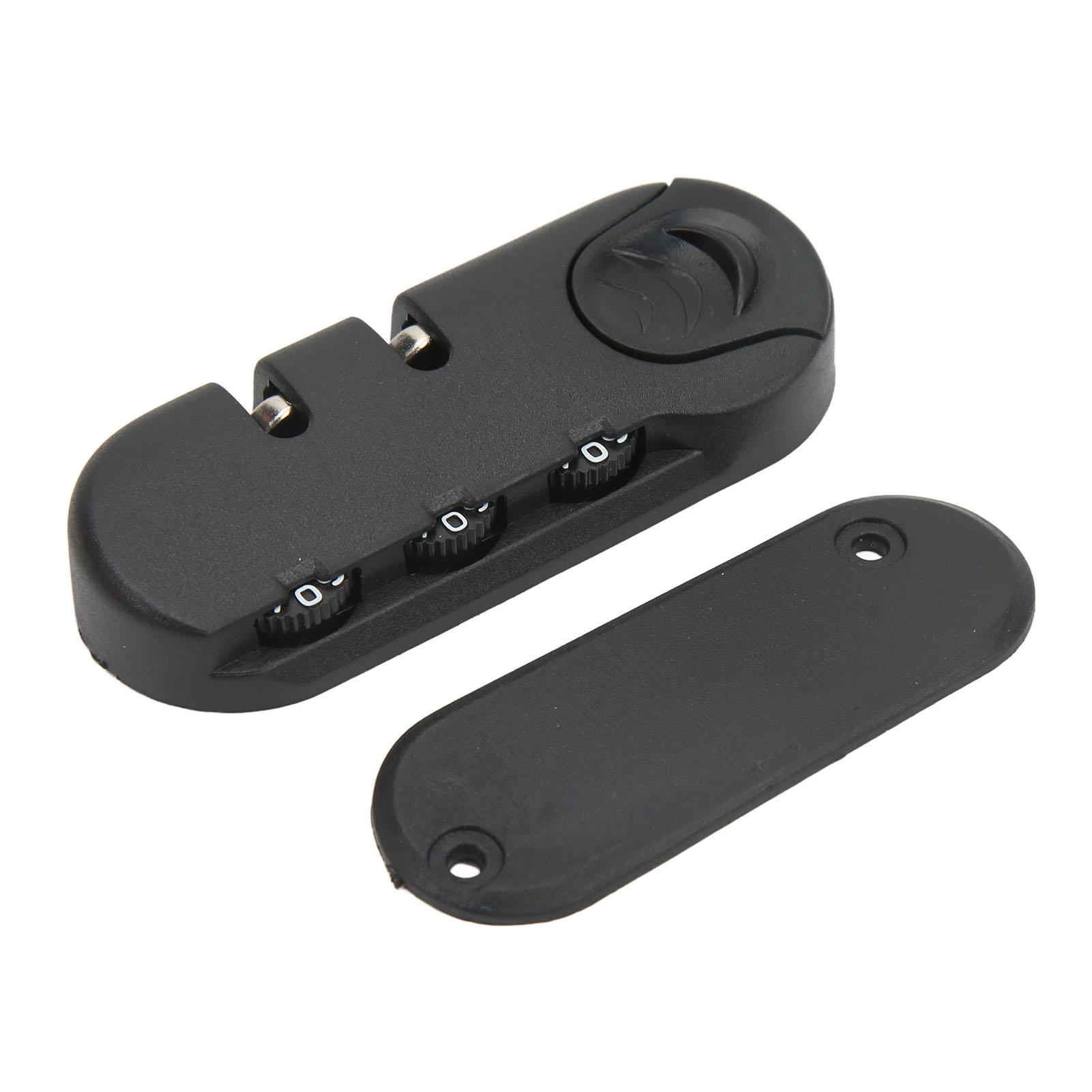 

Замок для багажа, 3 цифры, цинковый сплав, защелка, пластик, матовый внешний вид, черный чемодан, пароль