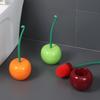 Toilet Bowl Brush Cherries Shape Ergonomic Design Safe Material Effective Cleaning
