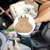 Plush Pet Car Seat Bed For Large Medium Dogs Washable Dog Booster Pet Car Seat Cushion Detachable Back Seat Pet Traveling Bed