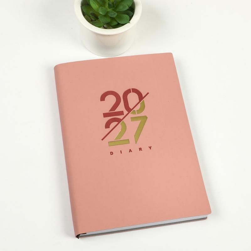 2027 English Work Schedule Planner Notepad Wear-resistant Thick Paper Efficiency Task List Notebook for Business Staff