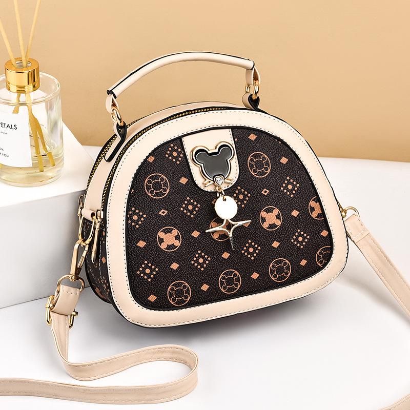 Bag women's bag advanced sense 2025 autumn and winter new trendy shoulder messenger bag fashion small round bag handbag popular women