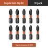 Tungsten Steel Anti-slip Phillips Screwdriver Bit Set - Super Hard, High Hardness, Strong Magnetic, for Electric and Hand Drills.